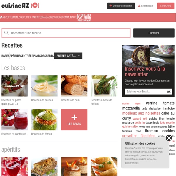 Cuisine AZ, recettes de cuisine faciles et simples de A à Z