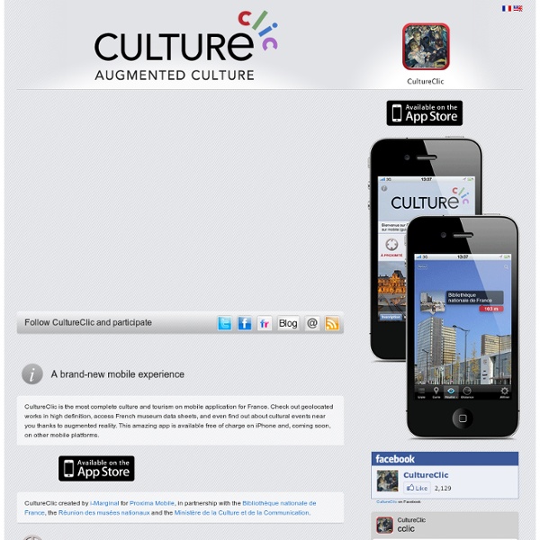 CultureClic - La culture augmentée sur mobile