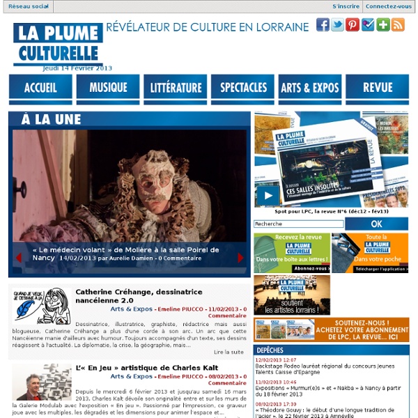 La Plume Culturelle, révélateur de culture en Lorraine
