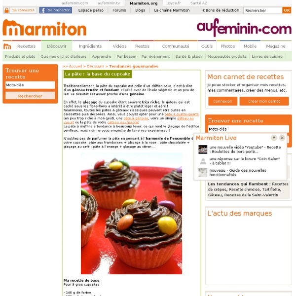 La pâte : la base du cupcake - Les cupcakes débarquent