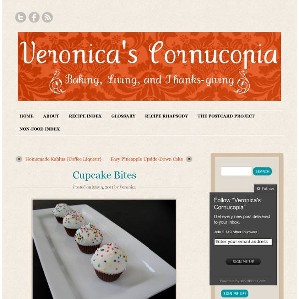 Cupcake Bites « Veronica's Cornucopia