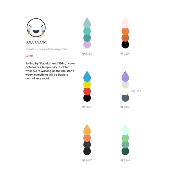 LOL Colors - Curated color palette inspiration