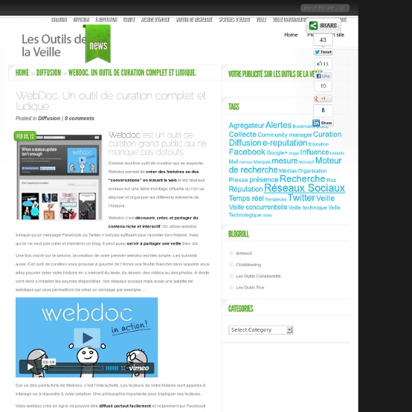 WebDoc. Un outil de curation complet et ludique