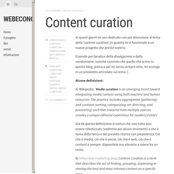 Content curation
