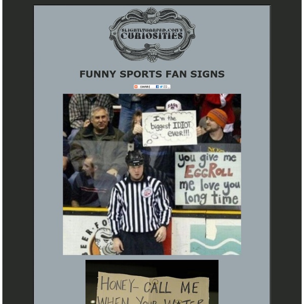 Funny Sports Fan Signs