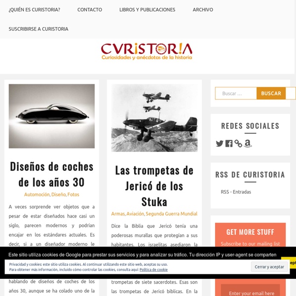 Curistoria - Curiosidades y anécdotas de la historia. Relatos históricos entretenidos y amenos