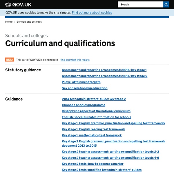 2014 National Curriculum - Schools