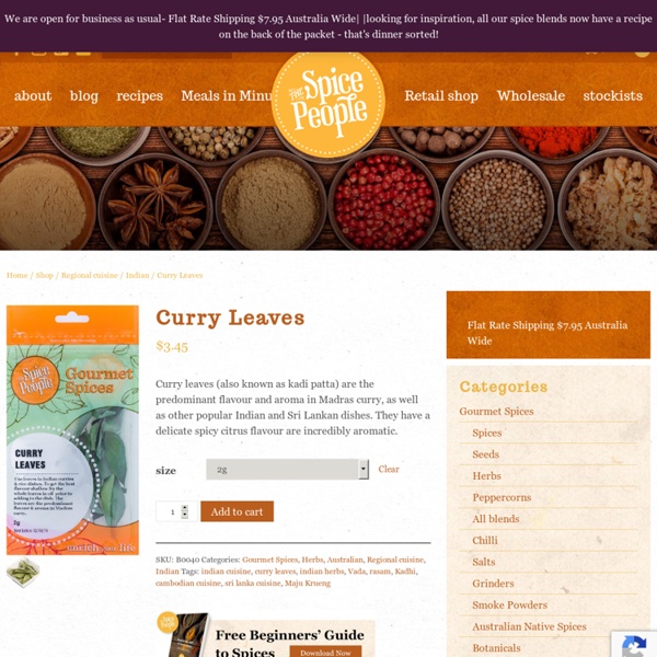 Best Curry Leaves - Thespicepeople.com.au