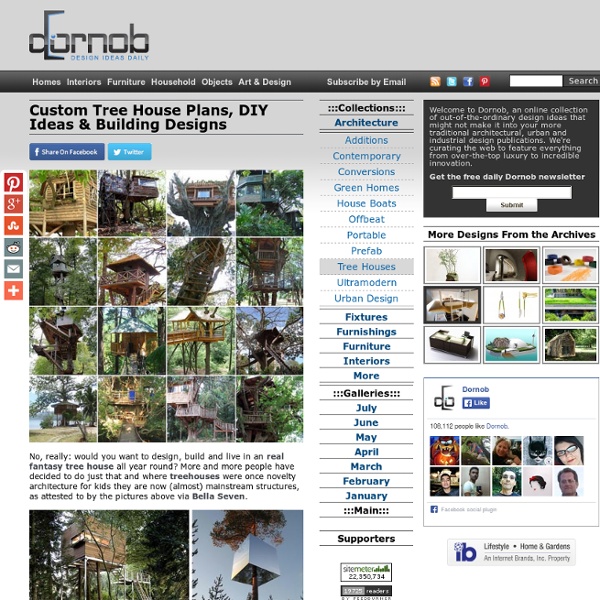 Custom Tree House Plans, DIY Ideas & Building Designs
