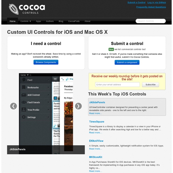 Custom UI Controls for iOS and Mac OS X