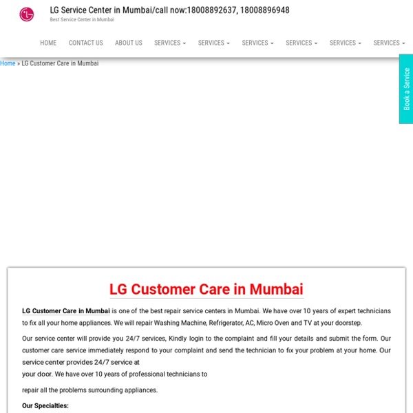 LG Customer Care in Mumbai -Call now: 9892321610,9867837328