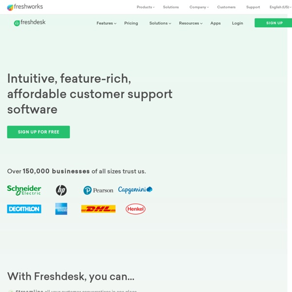 Online customer support and helpdesk solution with a spoonful of freshness