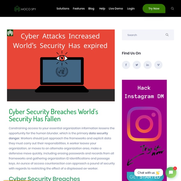 Cyber Security Breaches World's Security Has Fallen
