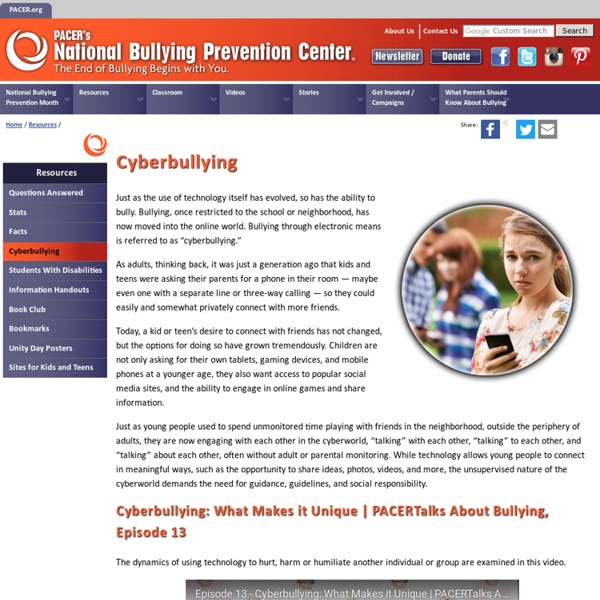 Cyberbullying - National Bullying Prevention Center