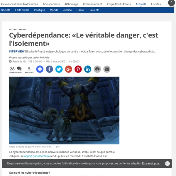 Cyberdépendance: «Le véritable danger, c'est l'isolement»