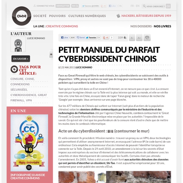 Petit manuel du parfait cyberdissident chinois » OWNI, News, Augmented-Mozilla Firefox