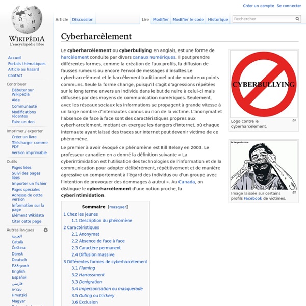 Cyberharcèlement