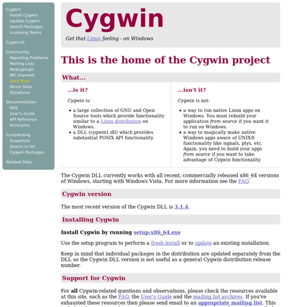 Cygwin | Pearltrees
