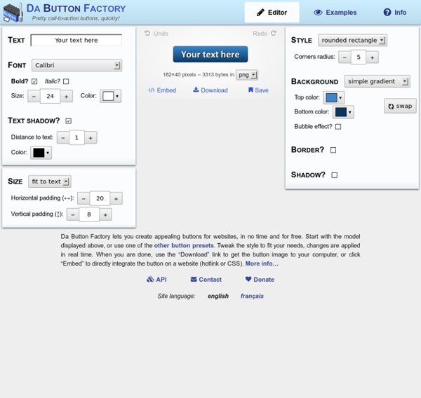 Da Button Factory - Create pretty buttons online, quickly!