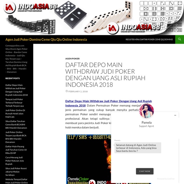 Agen Judi Poker Domino Ceme Qiu Qiu Online Indonesia