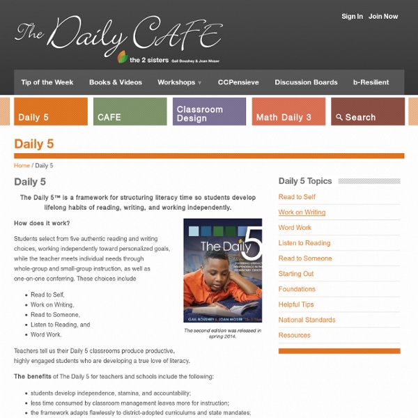 Daily 5 - The Daily Cafe - The Daily Cafe