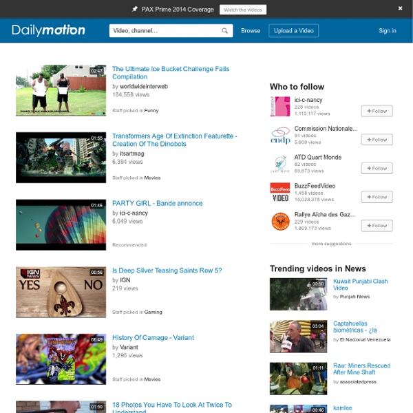 Dailymotion - Explore and watch videos online