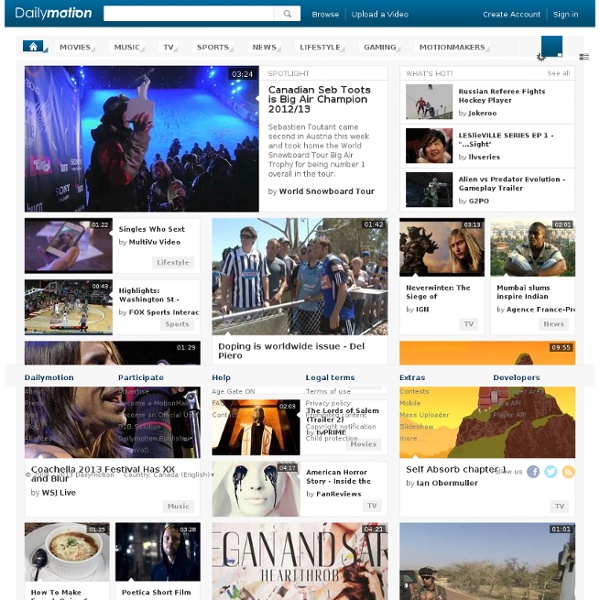 Dailymotion - Watch, publish, share videos