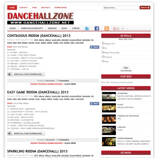 Dancehall, Reggae, Soca, Riddim, Album, Single, Video – DANCEHALLZONE.NET 
