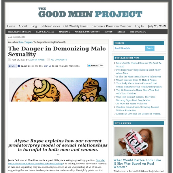 The Danger in Demonizing Male Sexuality