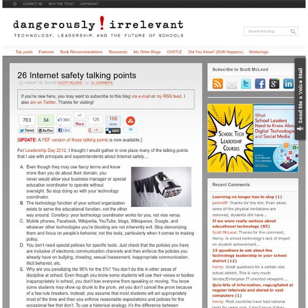26 Internet safety talking points