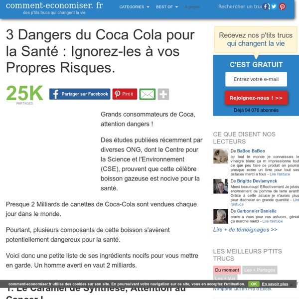 3 dangers du Coca-Cola pour la santé : Ignorez-les à vos propres risques.