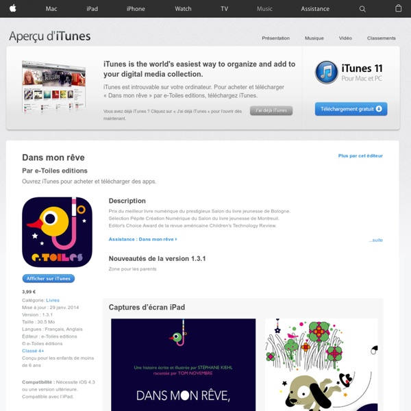 Dans mon rêve pour iPhone, iPod touch et iPad dans l’App Store sur iTunes
