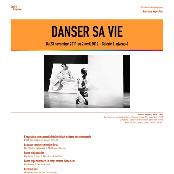 Danser sa vie - Dossier pédagogique