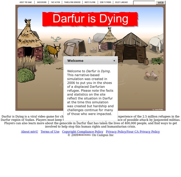 Darfur Is Dying - Play mtvU's Darfur refugee game for change