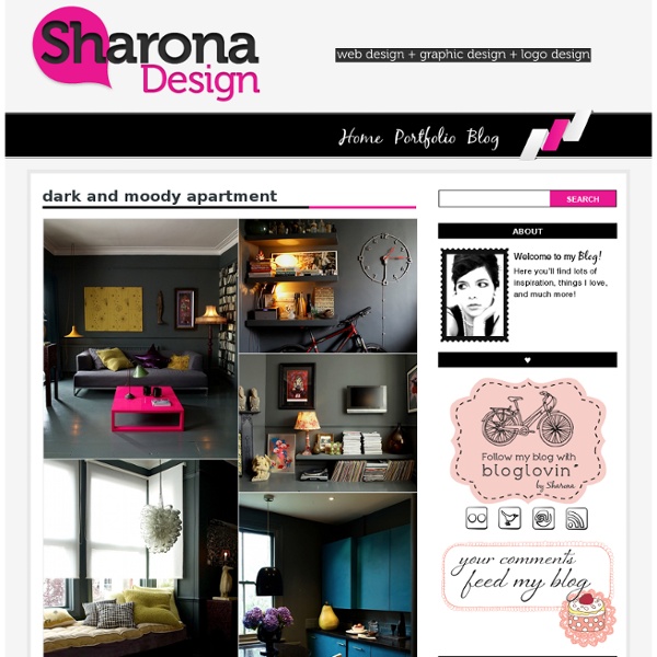 Dark and moody apartment « Sharona Design