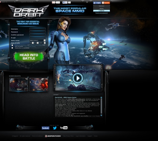 Browser games – DarkOrbit: a space adventure brought to you by Bigpoint