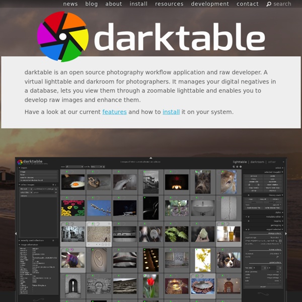 Darktable : logiciel libre de retouche photo