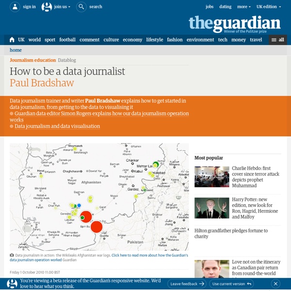 How to be a data journalist