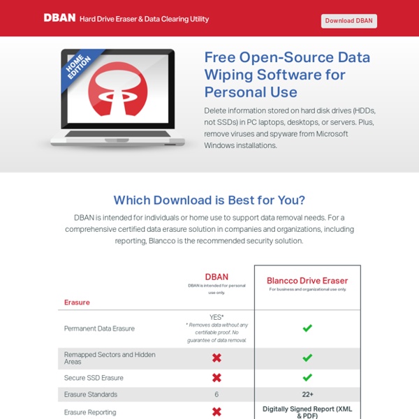 Data Removal: Darik's Boot and Nuke - DBAN