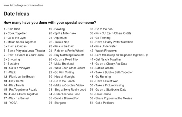 special date ideas special date ideas