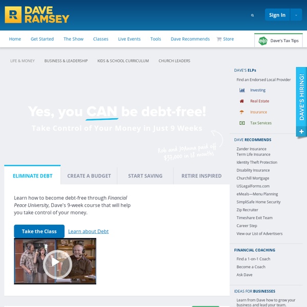 Dave Ramsey Homepage