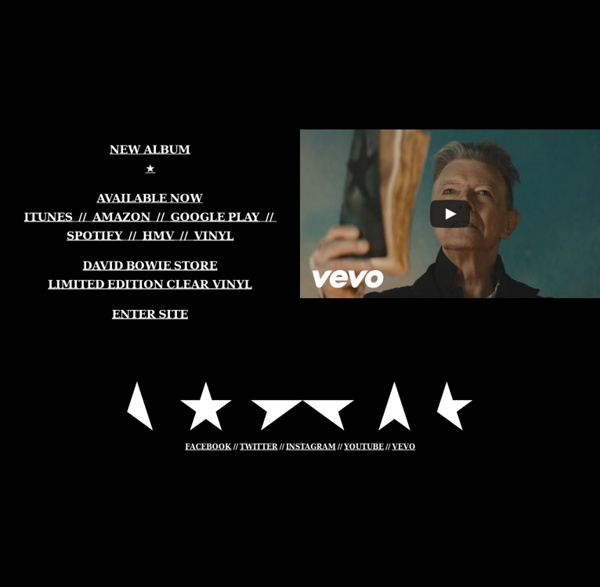 David Bowie's new album "The Next Day" featuring "Where Are We Now?" and "The Stars (Are Out Tonight)" available now.