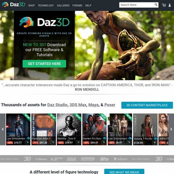 3D Software, 3D Models, and 3D Content by DAZ 3D