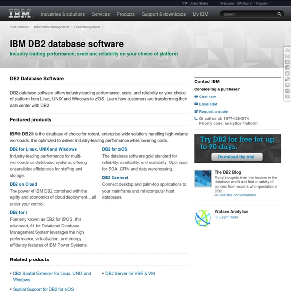 DB2 database software