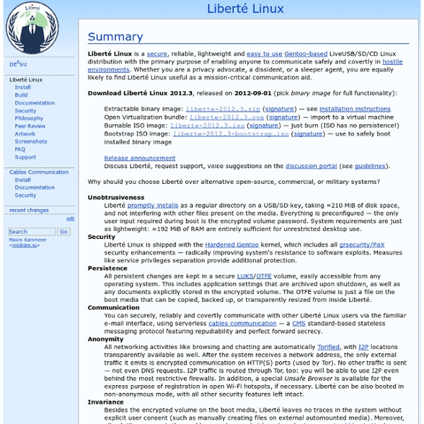 DE(E)SU - Liberté Linux