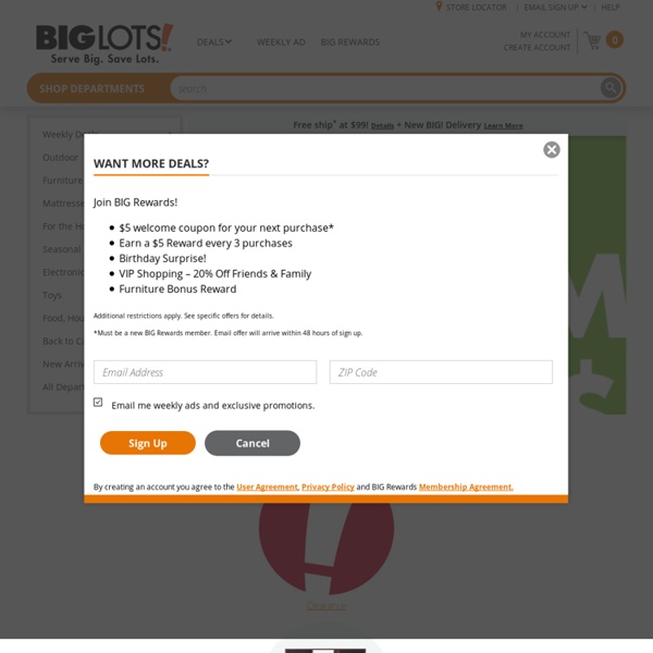 BigLots.com - Hot Deals and Weekly Specials on National Name Brands