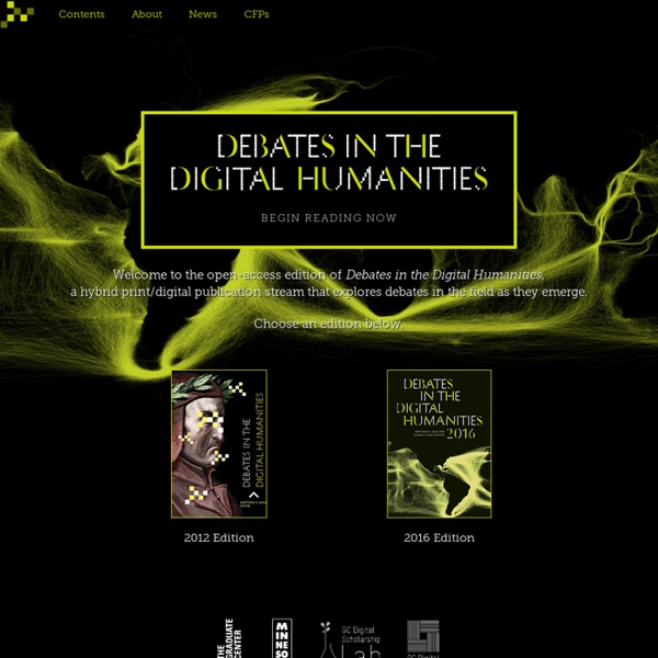 Debates in the Digital Humanities
