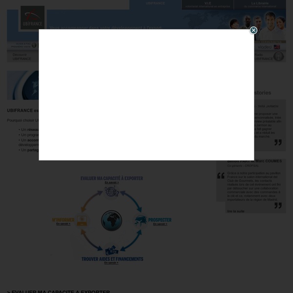 Débuter à l'export avec UBIFRANCE