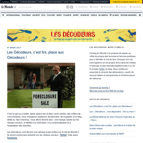 Fact-checking participatif, par LeMonde.fr
