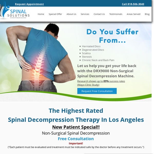#1 Rated Spinal Decompression in Los Angeles